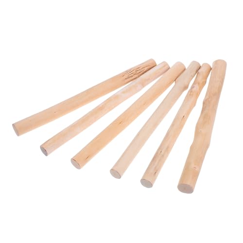 Toyvian 6 Stück Naturholz Stöcke für Wanddekoration Unregelmäßige Massivem für Kreative Diy Projekte und Rustikale Wohnaccessoires von Toyvian