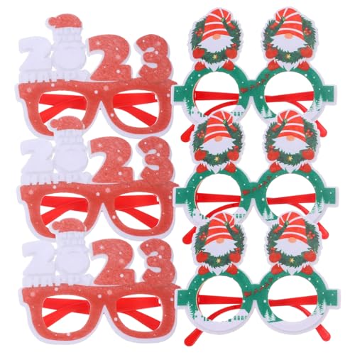 Toyvian 6 Stück Teiliges Weihnachtsbrillen Bunte Partybrillen Fotoaccessoire Festliche Xmas Dekoration für Schulfeiern Familienfeste Toyvian 6 Stück Teiliges Weihnachtsbrillen Bunte Partybrillen Fotoaccessoire Festliche Xmas Dekoration für Schulfeiern Familienfeste von Toyvian