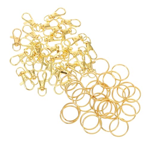 Toyvian 60 Stück Goldene Drehkarabiner mit Schlüsselringen Robuste Lanyard Clips für Schmuckherstellung und Diy Projekte für Schlüssel und Bastelarbeiten Toyvian 60 Stück Goldene Drehkarabiner mit Schlüsselringen Robuste Lanyard Clips für Schmuckherstellung und Diy Projekte für Schlüssel und Bastelarbeiten von Toyvian