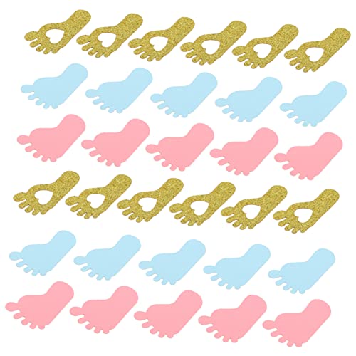 Toyvian 600 Stk Babyfüße Konfetti Tabelle Zum Aufdecken Des Geschlechts Fußabdruck Konfetti Babyparty Konfetti Geschlecht Enthüllt Konfetti Baby-fußabdruck-konfetti Stück Papier von Toyvian