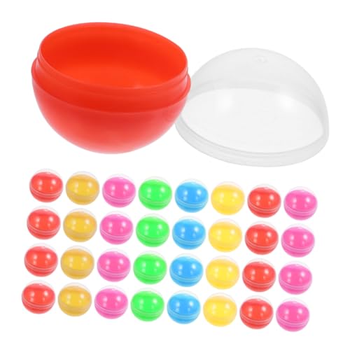 Toyvian 60St Gacha-Maschine Balanceboard-Reflektor Dekorative Schlüsselanhänger Kapseln für Automaten leere befüllbare Kugel Preisball-Kapseln Plastik von Toyvian