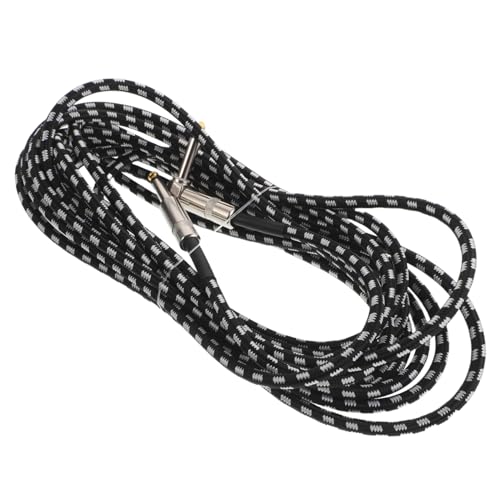 Toyvian 6M Audio Instrumentenkabel Hochleistungs Amp Kabel mit Geräuschreduzierender Abschirmung Geeignet für Gitarre Bass Schlagzeug und Lautsprecher Robust und Vielseitig von Toyvian