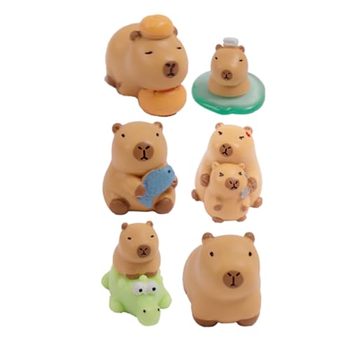 Toyvian 6stücke Teiliges Mini Capybara Figuren Realistische Tischdekoration Für Zuhause Kreative Deko- Für Feengärten Und Partys Als Oder Souvenir Toyvian 6stücke Teiliges Mini Capybara Figuren Realistische Tischdekoration Für Zuhause Kreative Deko- Für Feengärten Und Partys Als Oder Souvenir von Toyvian