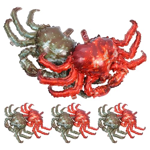 Toyvian 8 Stück Teiliges Krabben-folienballon Aluminiumfolie Realistische Cartoon-krabbenform Stabile und Wiederverwendbare Luftballons für Meeres-themenfeiern Geburtstage und Toyvian 8 Stück Teiliges Krabben-folienballon Aluminiumfolie Realistische Cartoon-krabbenform Stabile und Wiederverwendbare Luftballons für Meeres-themenfeiern Geburtstage und von Toyvian