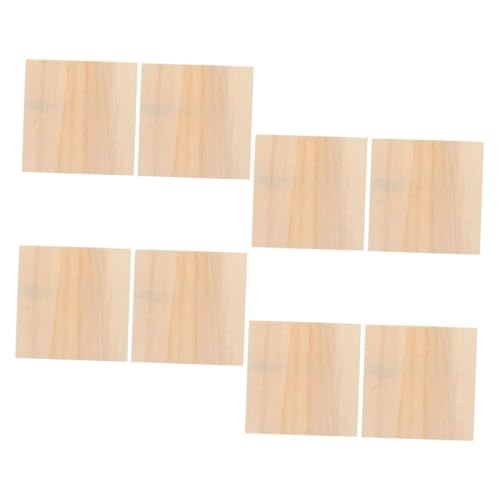 Toyvian 8 Stück bilderrahmen aus holz Holzrahmen zum Basteln in großen Mengen Holzbrett Balsa Handwerk Holz leere Schilder für das Handwerk holz selber machen Holzschild leer Khaki von Toyvian