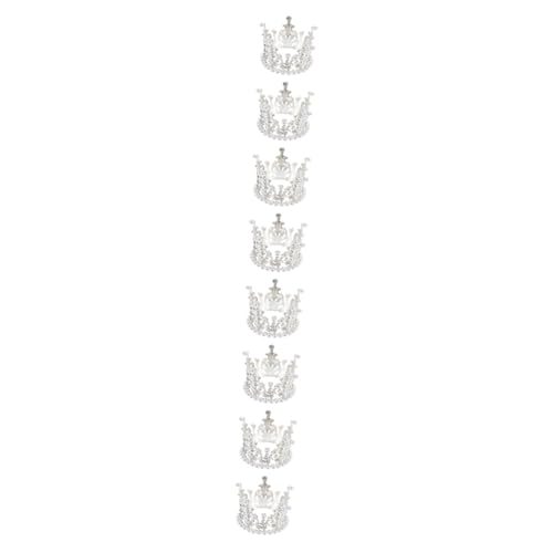 Toyvian 8 Teiliges Kronen Dekorationsornament Die Krone Käsekuchen Für Babys Eiszapfen Ornamente Goldendoodle Ornament Ornamente Für Gedenkornamente Künstliche Perle Silber von Toyvian