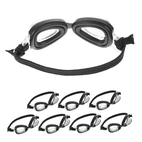 Toyvian 8 Teiliges Mini Schwimmbrillen Set Babypuppen Schwimmbrille Puppenbrillen Requisiten Puppen Anzieh Requisiten Puppenhaus Brille Kleinkind Schwimmbrille Miniatur Brille von Toyvian