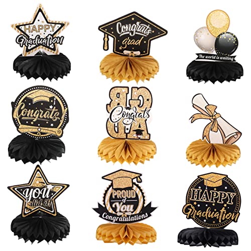 Toyvian 9 Stück Abschluss-Waben-Ornament Vorschulabschluss Dekorationen Dekorationsfest Abgänger für abschluss Party partydekoration Wabenkugeldekore Abschlussfeier-Zubehör Papier Black Toyvian 9 Stück Abschluss-Waben-Ornament Vorschulabschluss Dekorationen Dekorationsfest Abgänger für abschluss Party partydekoration Wabenkugeldekore Abschlussfeier-Zubehör Papier Black von Toyvian