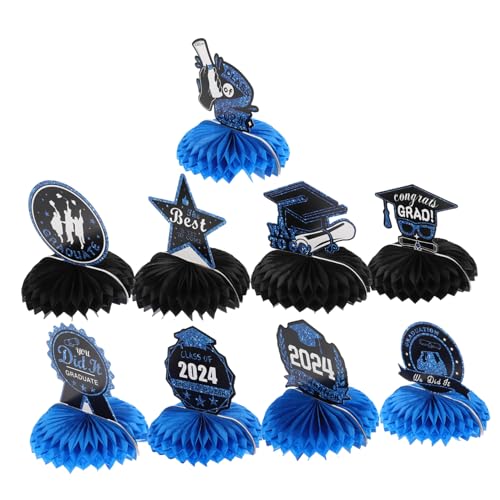 Toyvian 9 Stück Teiliges Blauer Abschlussfeier Tischdekoration Papier Honigwaben Centerpieces für Abschlussfeier Kreative Tischdekorationen zur des Abschlusses Auffällige Party Accessoires Toyvian 9 Stück Teiliges Blauer Abschlussfeier Tischdekoration Papier Honigwaben Centerpieces für Abschlussfeier Kreative Tischdekorationen zur des Abschlusses Auffällige Party Accessoires von Toyvian