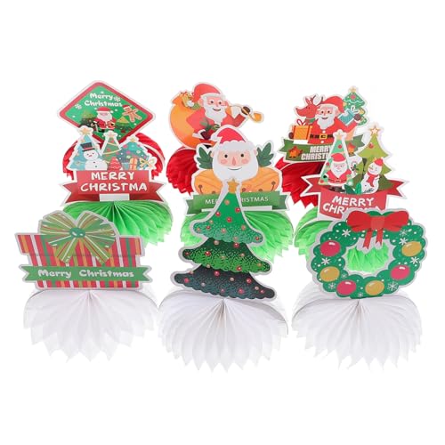Toyvian 9 Stück Weihnachtsdeko Teiliges Honigwaben Papierdekorationsset Einzigartige Tischdekoration für Xmas Party Leicht Tragbar Festliche Weihnachts Tischdeko für Partys und Feiern Toyvian 9 Stück Weihnachtsdeko Teiliges Honigwaben Papierdekorationsset Einzigartige Tischdekoration für Xmas Party Leicht Tragbar Festliche Weihnachts Tischdeko für Partys und Feiern von Toyvian