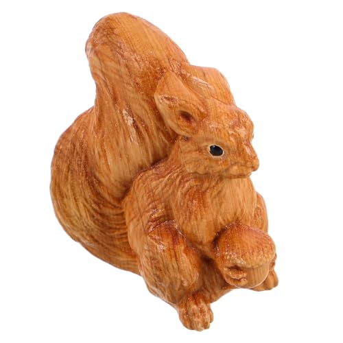 Toyvian Artikulierte Holzfigur Süße Eichhörnchen-Dekoration Handgeschnitzt Als Für Frühlingsdekoration Tierornament Für Schreibtisch Und Mini-Garten Toyvian Artikulierte Holzfigur Süße Eichhörnchen-Dekoration Handgeschnitzt Als Für Frühlingsdekoration Tierornament Für Schreibtisch Und Mini-Garten von Toyvian