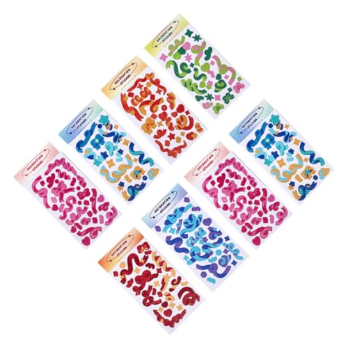 Toyvian Bezaubernde Fotoaufkleber – 8 Bögen Koreanische Aufkleber Dekorative Abziehbilder Für Kinder Ideal Für Geschenkpapier Schachteln Taschendekoration Toyvian Bezaubernde Fotoaufkleber – 8 Bögen Koreanische Aufkleber Dekorative Abziehbilder Für Kinder Ideal Für Geschenkpapier Schachteln Taschendekoration von Toyvian