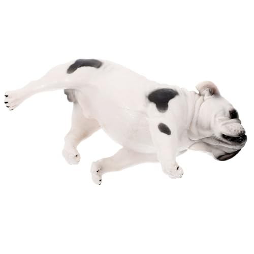Toyvian Bulldog-Modell Mini-Hundefiguren Desktop-Hundemodell bürodeko büro Dekoration Spielzeuge Welpe Tischdekoration mit Hunden Modell Einer Hundestatue Tier Dekorationen Kleiner Hund von Toyvian