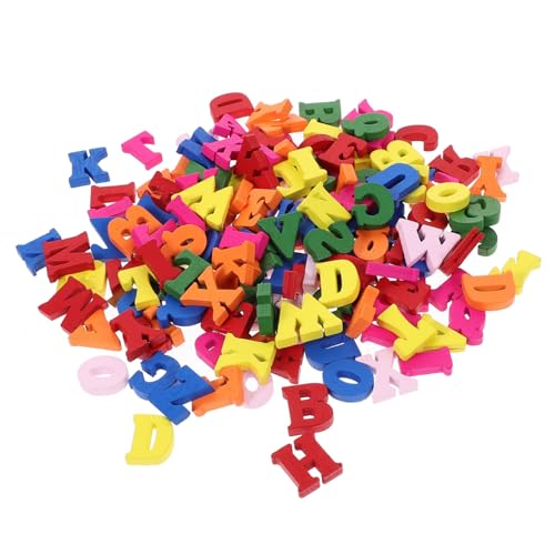 Toyvian 26 Stück Holzbuchstabenblöcke Für Dekoration Basteln Buchstaben Alphabet-Ornamente Holzbuchstaben Alphabet Initialen von Toyvian