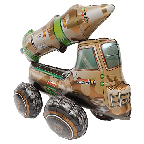 Toyvian Camouflage Aluminium Folienballon Militärisches Transportfahrzeug Partydeko Geburtstagsballon für Kinderparty Leichte Wand und Tischdekoration Toyvian Camouflage Aluminium Folienballon Militärisches Transportfahrzeug Partydeko Geburtstagsballon für Kinderparty Leichte Wand und Tischdekoration von Toyvian