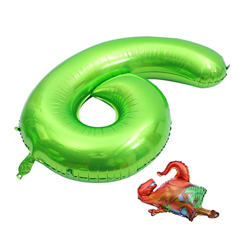 Toyvian Digitaler Aluminiumfolienballon Dekoration Blau erste Party-Ballon- mehrfarbig dino ballon dino luftballons Ballons für Fotoshooting Partyballons Luftballons als Partydeko von Toyvian
