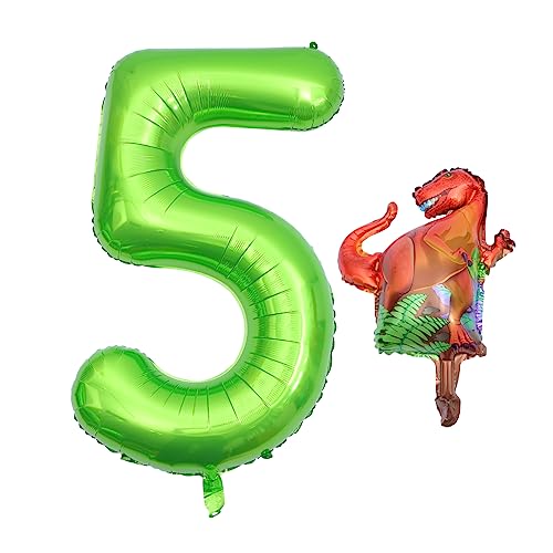 Toyvian Digitaler Aluminiumfolienballon Party Rosa Dunkelrote Luftballons Dekorationen 4 Ballon Geburtstag Hochzeitsdeko Feier Ballon Dekorativer Luftballon Ballondekoration Zahlenballons von Toyvian