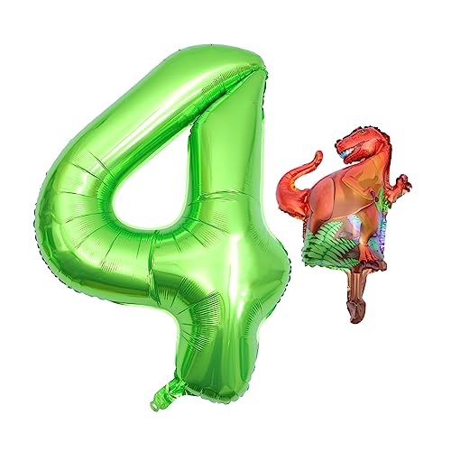 Toyvian Digitaler Aluminiumfolienballon Großer Zahlenballon Dinosaurier-ballon Luftballons Mit Hochzeitsnummern Ballons Dekor Party-ballon-dekor Alles Zum Geburtstag Aufblasbar Baby von Toyvian