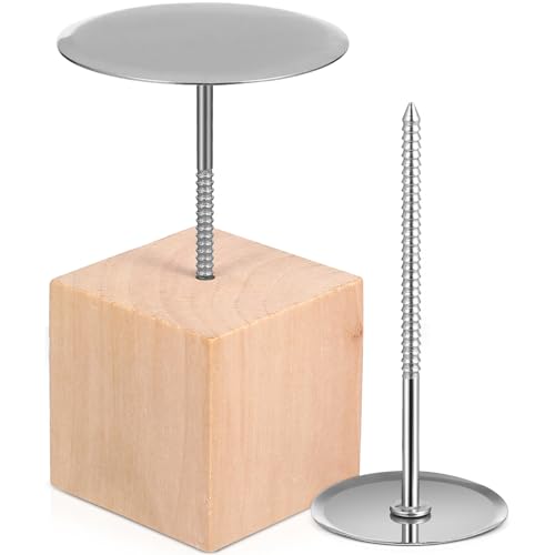 Toyvian Edelstahl Cake Decorating mit Blütennägeln Holzhalter Langlebiges Tortendeko Zubehör für Dreidimensionale Blumen für Anfänger und DIY Tortendekoration von Toyvian