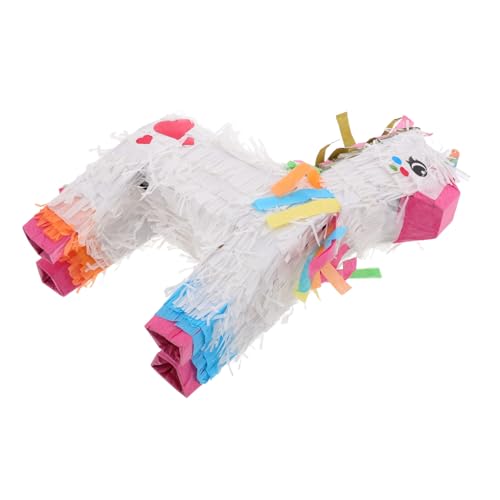 Toyvian Einhorn-Piñata einhorn kindergeburtstag einhorn Partyspiel für süßigkeiten pinata Gastgeschenke für Kindergeburtstage Geburtstag Piñata Fiestas Pinata Papier von Toyvian