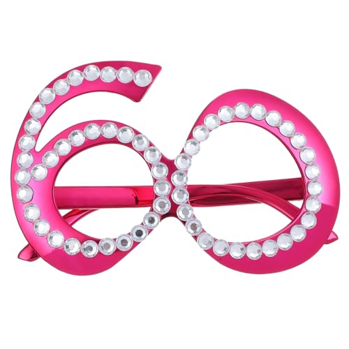 Toyvian Geburtstagsbrille mit Strasssteinen Lustige Kunststoff-partybrille als Fotorequisite Rote Zahlen Bequemes Sicheres Material für Geburtstagsfeiern und Jubiläen Toyvian Geburtstagsbrille mit Strasssteinen Lustige Kunststoff-partybrille als Fotorequisite Rote Zahlen Bequemes Sicheres Material für Geburtstagsfeiern und Jubiläen von Toyvian
