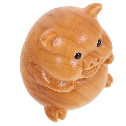 Toyvian Handgefertigte Mini Schwein Figurine aus Holz Süße Tischdekoration mit Natürlicher Maserung Detailreiche Handarbeit Geschenk für Büro Zuhause Süßes Deko Schwein für Flur und Toyvian Handgefertigte Mini Schwein Figurine aus Holz Süße Tischdekoration mit Natürlicher Maserung Detailreiche Handarbeit Geschenk für Büro Zuhause Süßes Deko Schwein für Flur und von Toyvian