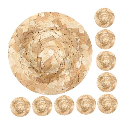 Toyvian Handgefertigte Mini StrohhüTe, 10 Stück Mini Strohhüte Aus Gewebtem Stroh Handgefertigt Dekorative Puppenhüte Für Foto Requisitenprojekte DIY Bastelprojekte, 8cm Toyvian Handgefertigte Mini StrohhüTe, 10 Stück Mini Strohhüte Aus Gewebtem Stroh Handgefertigt Dekorative Puppenhüte Für Foto Requisitenprojekte DIY Bastelprojekte, 8cm von Toyvian