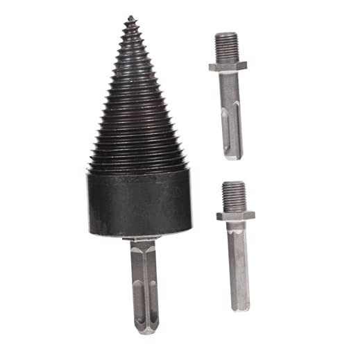 Toyvian Holzbohrer mit Kegelspalter Bohrer für Holzspaltung Adapter für Effizientes Arbeiten im und Außenbereich Langlebig und Benutzerfreundlich von Toyvian