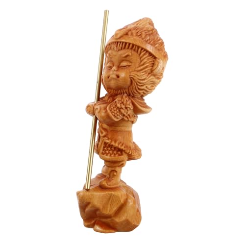 Toyvian Holzfigur Wukong Statue Handgeschnitzte Dekoration Für Zuhause Und Auto Detailreiche Miniatur Zypressenholz Kulturelle Inspiration Als Toyvian Holzfigur Wukong Statue Handgeschnitzte Dekoration Für Zuhause Und Auto Detailreiche Miniatur Zypressenholz Kulturelle Inspiration Als von Toyvian