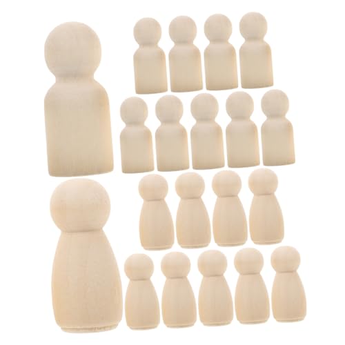 Toyvian Holzfiguren Spielfiguren DIY Figuren Deko zum Basteln Holz Puppen zum Bemalen Figurenkegel für Hochzeit Geburtstag Dekoration 20 Stücke Toyvian Holzfiguren Spielfiguren DIY Figuren Deko zum Basteln Holz Puppen zum Bemalen Figurenkegel für Hochzeit Geburtstag Dekoration 20 Stücke von Toyvian