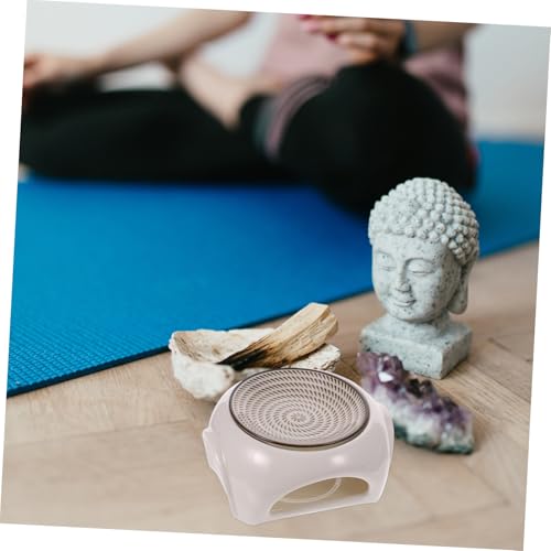 Toyvian Keramik Aromalampe ohne Strom Weiß Wax Aromatherapy Lampe Duftlicht für Zuhause Spa Schlafzimmer Büro Entspannung Duftöl Schmelzlicht Aromalicht von Toyvian