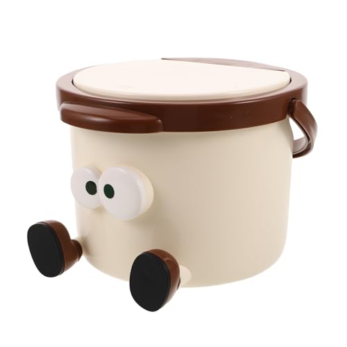 Toyvian Kleiner Desktop Müllbehälter mit Deckel Tragbarer Mini Abfallkorb Kunststoff für Schlafzimmer Küche Büro und Kinderzimmer Hygienisches Design für Begrenzte Räume Toyvian Kleiner Desktop Müllbehälter mit Deckel Tragbarer Mini Abfallkorb Kunststoff für Schlafzimmer Küche Büro und Kinderzimmer Hygienisches Design für Begrenzte Räume von Toyvian