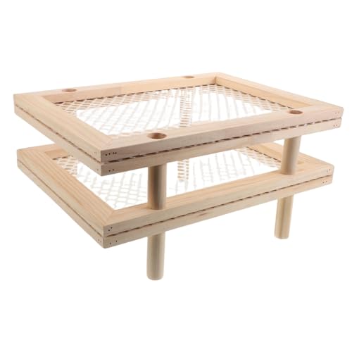 Toyvian Kräutertrocknungsgestell Nudeltrockner Kräuter-Trockengestell Mesh Kräutertrocknerkorb Nudeltrocknungsbaum kräuter trockner Netz trocknendes Maschennetz hölzern Beige Toyvian Kräutertrocknungsgestell Nudeltrockner Kräuter-Trockengestell Mesh Kräutertrocknerkorb Nudeltrocknungsbaum kräuter trockner Netz trocknendes Maschennetz hölzern Beige von Toyvian
