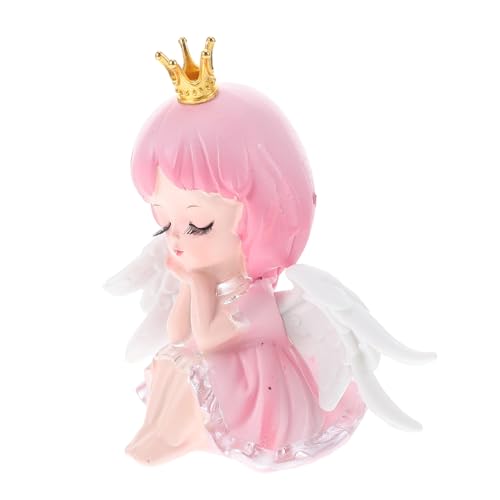 Toyvian Kuchendekoration Engel-Kuchen-Deckel Engelsmädchen-Kuchenaufsatz für Mädchen party dekoration Geburtstagstortendeko Kuchen -Topper für Mädchen Feen-Kuchenaufsatz für Mädchen von Toyvian