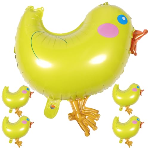 Toyvian HüBsche Gelbe KüKen Folienballons: 5 StüCk Küken Balloons Walking Folienballons für Geburtstagsfeiern Hochzeiten und Feste Party Baby Shower Dekoration Toyvian HüBsche Gelbe KüKen Folienballons: 5 StüCk Küken Balloons Walking Folienballons für Geburtstagsfeiern Hochzeiten und Feste Party Baby Shower Dekoration von Toyvian
