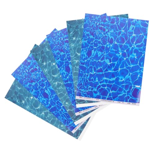 Toyvian Künstliches Wasserdekor 6 Stück Wasserpapier Stream-musterblatt Realistische Seelandschaft Für Bastelarbeiten Toyvian Künstliches Wasserdekor 6 Stück Wasserpapier Stream-musterblatt Realistische Seelandschaft Für Bastelarbeiten von Toyvian
