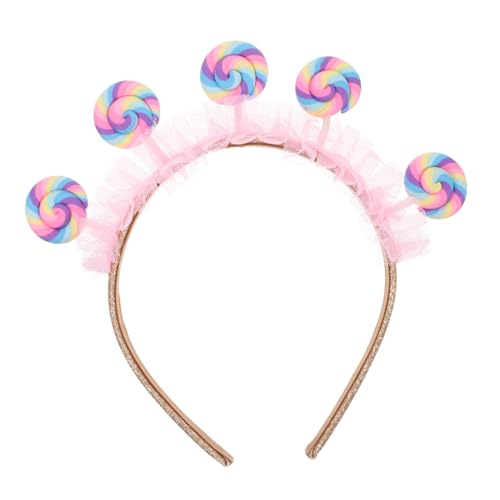 Toyvian Lutscher Haarreif Cartoon Stirnband Süßes Mädchen Haarband für Geburtstagsfeier Kostüm Karneval Party Zubehör Rosa Toyvian Lutscher Haarreif Cartoon Stirnband Süßes Mädchen Haarband für Geburtstagsfeier Kostüm Karneval Party Zubehör Rosa von Toyvian