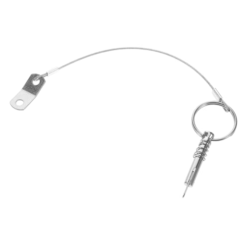 Toyvian Meereszungenstift verlängerter Stift Marine Safety Pin Sicherheitskupplungsstift -Sicherheitsnadeln Schnellstiftschloss Sicherungsstift Stahlstift Edelstahl 316 Silver von Toyvian
