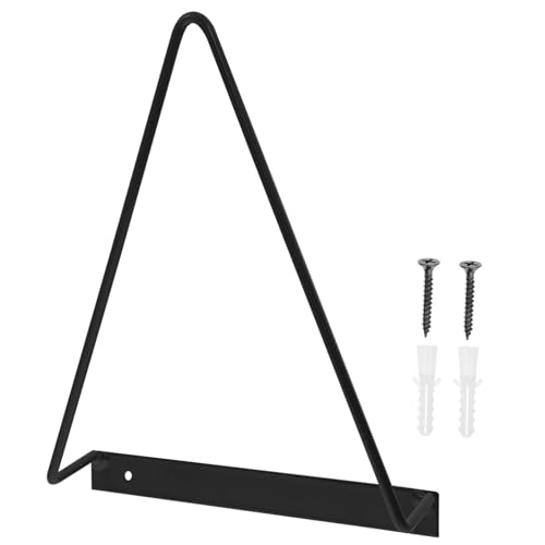 Toyvian Metall Wandregal Dreieckiger Schallplattenhalter Wandmontage Vinylplatten Organizer für Bücher Magazine und Schallplatten Aufbewahrung Stabiles Eisen draht design für Zuhause Büro von Toyvian