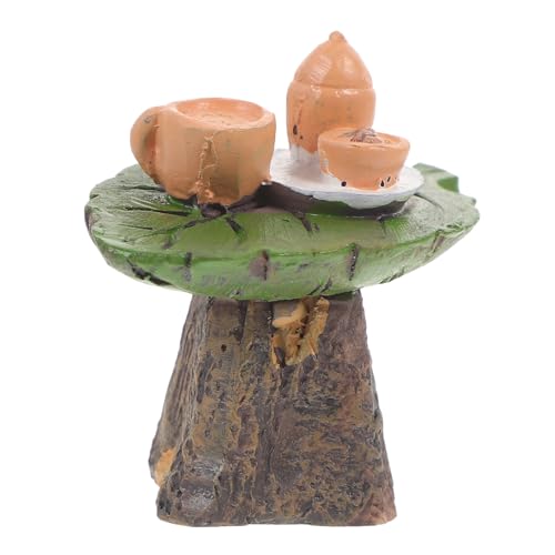 Toyvian Mini Teetisch Deko Künstlicher Teetisch aus Resin Charmante für Garten Heim Perfektes Accessoire für Freunde zu Besonderen Anlässen Toyvian Mini Teetisch Deko Künstlicher Teetisch aus Resin Charmante für Garten Heim Perfektes Accessoire für Freunde zu Besonderen Anlässen von Toyvian