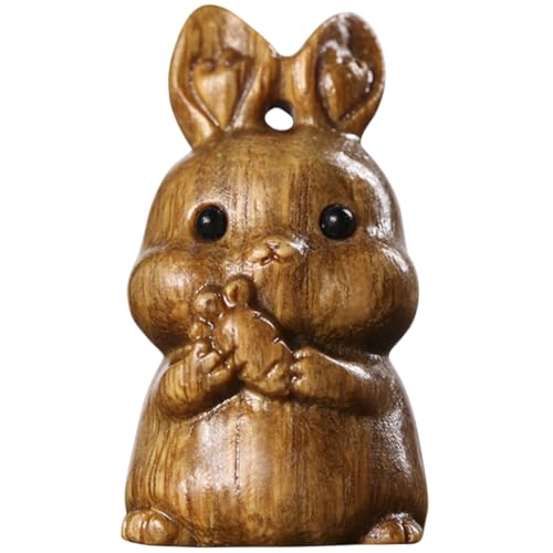 Toyvian Natürlicher Grünlicher Sandelholz Hase Anhänger Holz Schlüsselanhänger DIY Charm Retro Kaninchen Ornament Geschenk Dekoration Toyvian Natürlicher Grünlicher Sandelholz Hase Anhänger Holz Schlüsselanhänger DIY Charm Retro Kaninchen Ornament Geschenk Dekoration von Toyvian