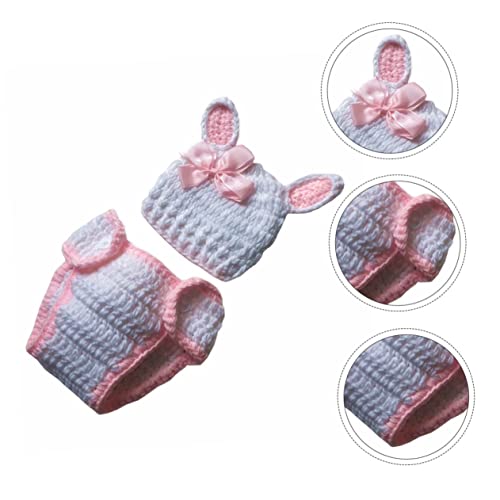 Toyvian Neugeborenen Fotokostüm Handgestricktem Baumwollgarn mit Niedlichem Hasenmotiv Unisex Outfit für Osterfotos und Tägliche Verwendung Langlebig und Komfortabel Toyvian Neugeborenen Fotokostüm Handgestricktem Baumwollgarn mit Niedlichem Hasenmotiv Unisex Outfit für Osterfotos und Tägliche Verwendung Langlebig und Komfortabel von Toyvian