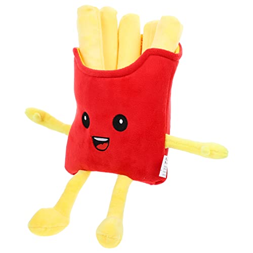 Toyvian Kawaii Plüsch Pommes Kissen Lustiges Lebensmittel Plüschspielzeug für Erwachsene als Sofa Dekokissen oder Kuschelkissen Medium von Toyvian