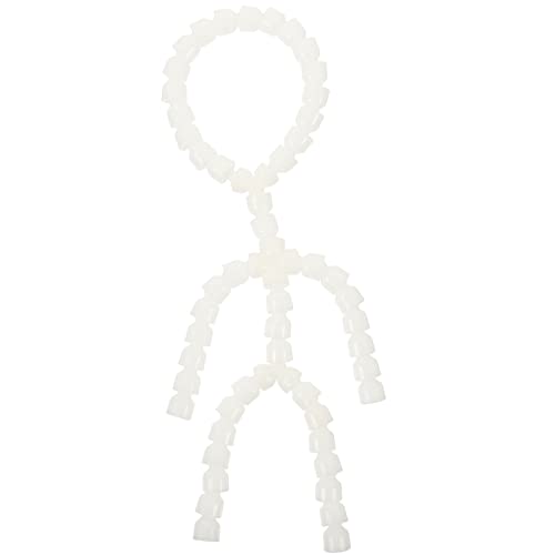 Toyvian Gelenkskelett Einer Puppe Plüschpuppenrahmen Puppenskelettmodell Weiblicher Puppenkörper Lautloses Puppenskelett Puppenherstellungsteile Weiß Weibliche Puppe Plastik Knochen von Toyvian
