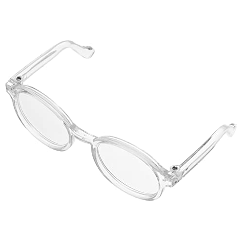 Toyvian Puppenbrille Brille Zum Anziehen Puppe Sonnenbrillen Basteln Mini-Brille Umrandete Puppensonnenbrille Winzige Brillen Für Puppen Katzen-Sonnenbrille Kind Plastik Gläser Plüschpuppe von Toyvian
