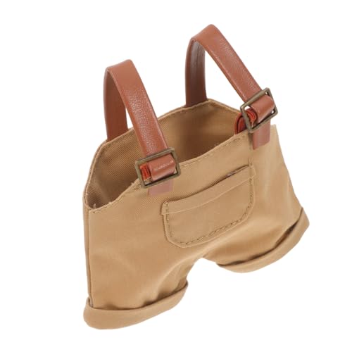 Toyvian Puppenoverall Kuscheltier Kleidung Kleidung Puppenmode Zubehör Puppen Outfit Set Puppen Zubehör Puppen Bekleidung Puppen Overalls Puppenkleider Stoff Khaki von Toyvian