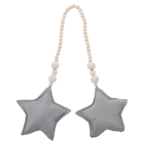 Toyvian Robuste Holzperlengirlande Stern-Ornament Hängender Perlenanhänger Für Dekorationsstile Toyvian Robuste Holzperlengirlande Stern-Ornament Hängender Perlenanhänger Für Dekorationsstile von Toyvian