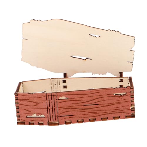 Toyvian Rustikale Halloween Zuckerdose aus Holz mit Deckel Wiederverwendbare Sargform für Süßigkeiten Schmuckaufbewahrung und Gruselige Partydekoration Toyvian Rustikale Halloween Zuckerdose aus Holz mit Deckel Wiederverwendbare Sargform für Süßigkeiten Schmuckaufbewahrung und Gruselige Partydekoration von Toyvian