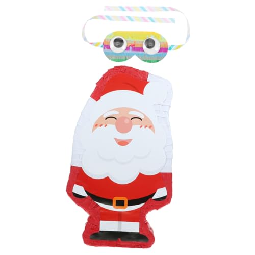 Toyvian Santa Claus Pinata Teilig mit Augenmaske Weihnachtsdeko zum Befüllen mit Süßigkeiten Hängende Partydekoration für Familienfeier und Weihnachtsfest Toyvian Santa Claus Pinata Teilig mit Augenmaske Weihnachtsdeko zum Befüllen mit Süßigkeiten Hängende Partydekoration für Familienfeier und Weihnachtsfest von Toyvian