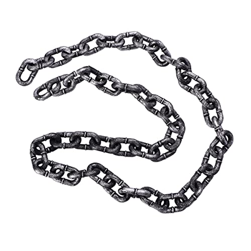 Toyvian 1m Gefälschte Kette Link Decor Kunststoff Kette für Halloween Karneval Karneval Streich von Toyvian